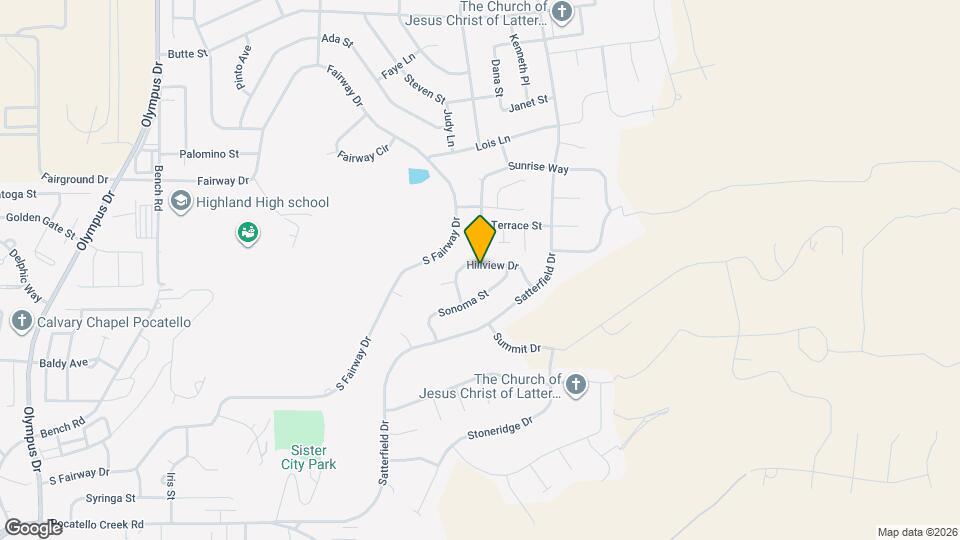 2749 Hillview Dr Map and Location Details