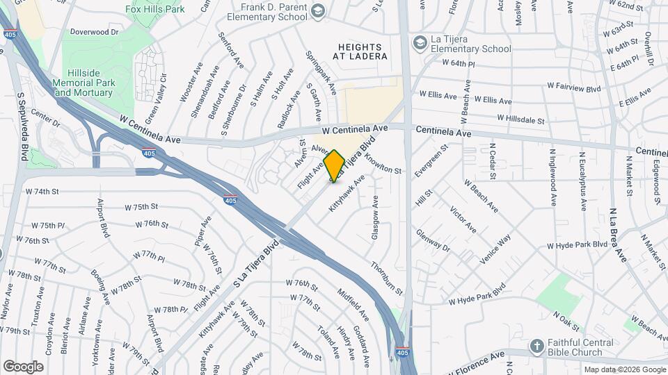 7030 La Tijera Blvd Map and Location Details