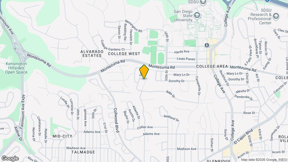 5016 Chaparral Way Map and Location Details