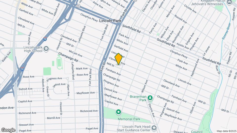 1126 Mill St Map and Location Details