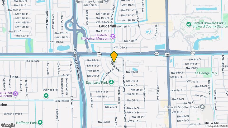 4829 NW 9th Dr Mapa y Detalles de la Ubicación