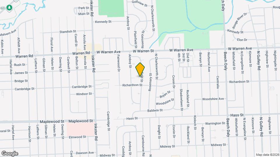 6845 Plainfield St Map and Location Details