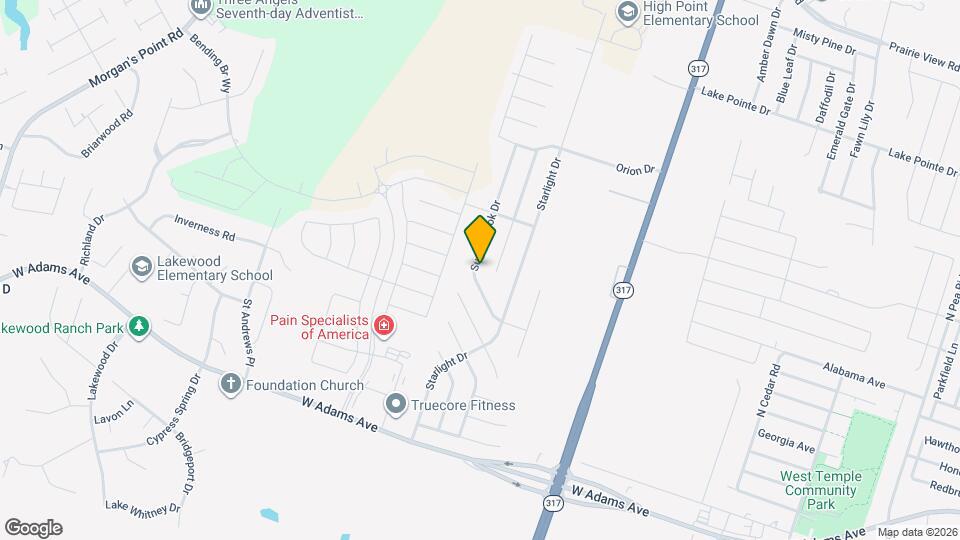 711 Sugar Brook Dr Map and Location Details