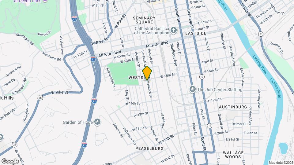 1507 Banklick St Map and Location Details