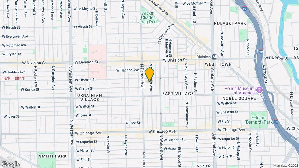 1040 N Winchester Ave Map and Location Details