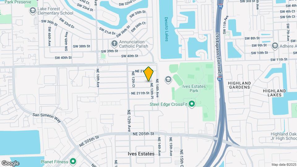1330 NE 212th Terrace Map and Location Details