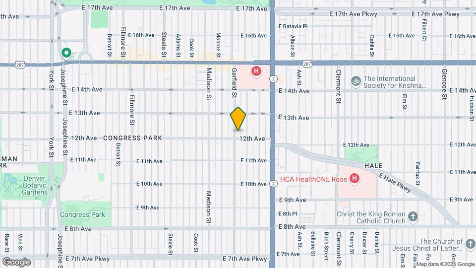 1206 Garfield St Map and Location Details