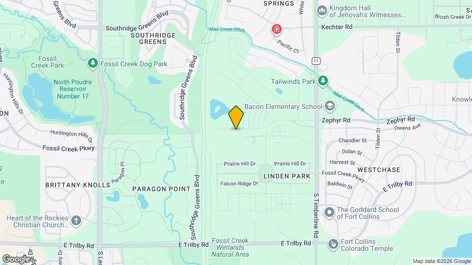 Incredible 3 bed/2 bath home in Fort Collins! Map and Location Details