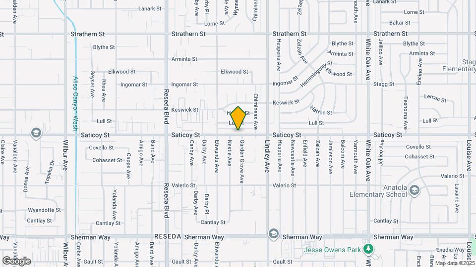 18209 Saticoy St Mapa y Detalles de la Ubicación