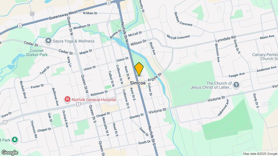 25 Norfolk St N Map and Location Details