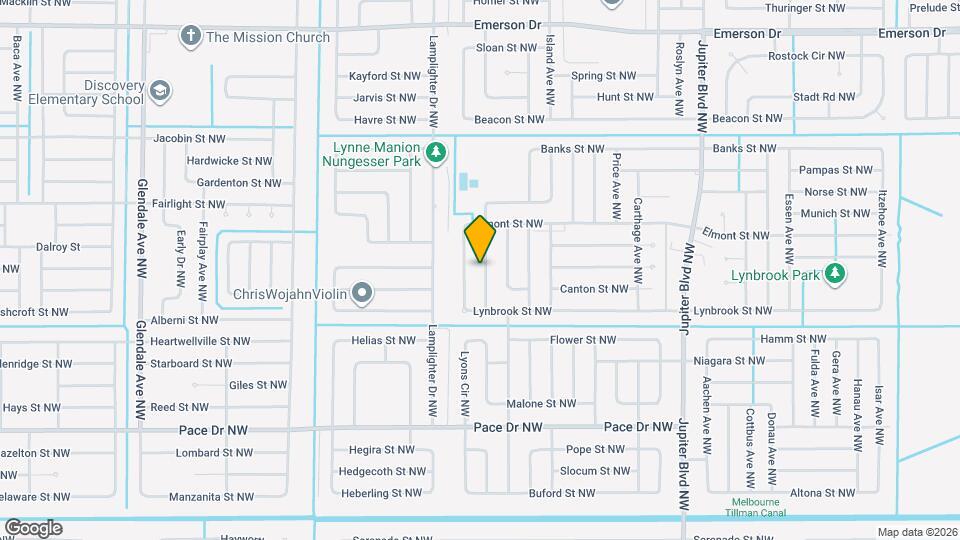 1006 Locust Ave NW Map and Location Details