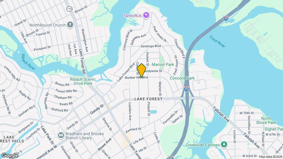 1038 Bunker Hill Blvd Map and Location Details