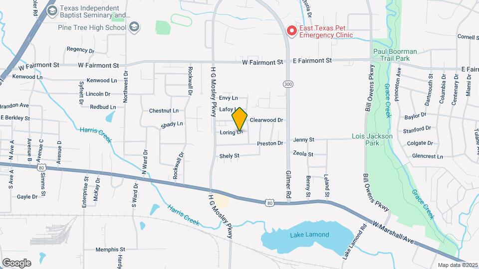 1704 Loring Ln Map and Location Details
