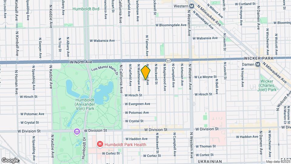 1444 N Talman Ave Map and Location Details