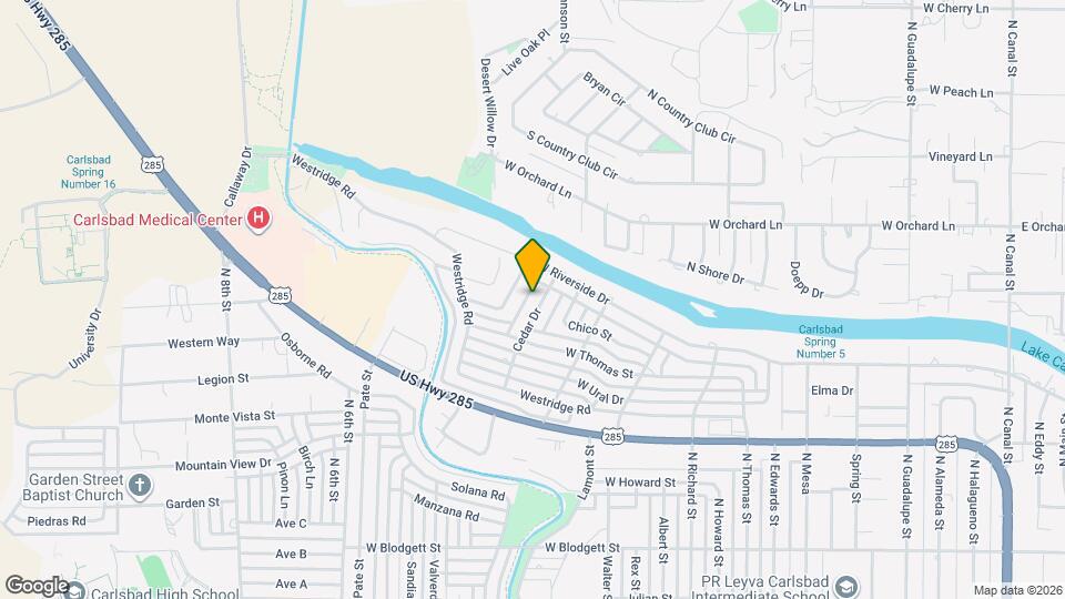 1211 Cedar Dr Map and Location Details