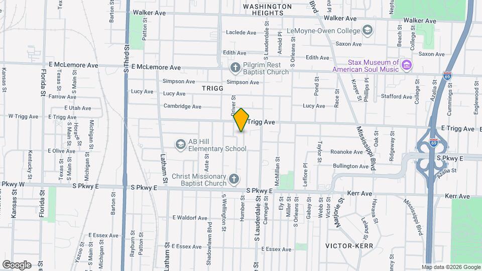 1319 Glenn St Map and Location Details