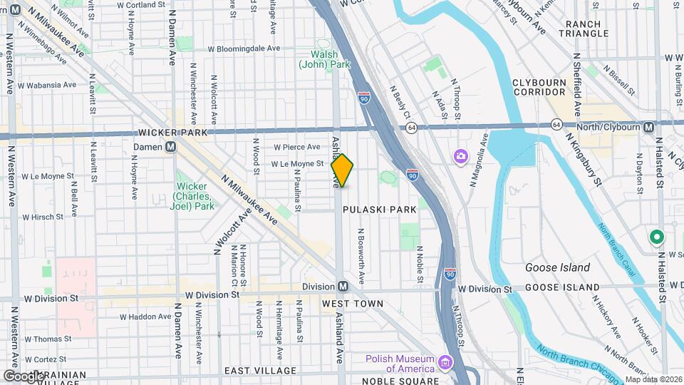 1425 N Ashland Ave Map and Location Details