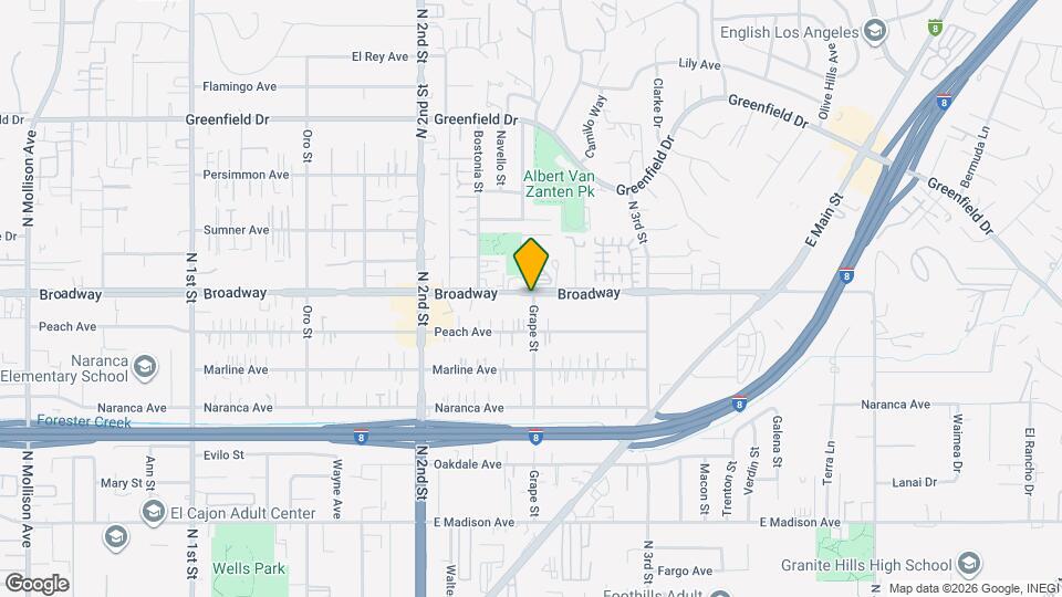 894 Grape St Mapa y Detalles de la Ubicación