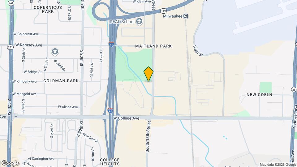 6115 South 13th Street Map and Location Details