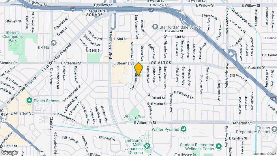 2142 San Anseline Ave Map and Location Details