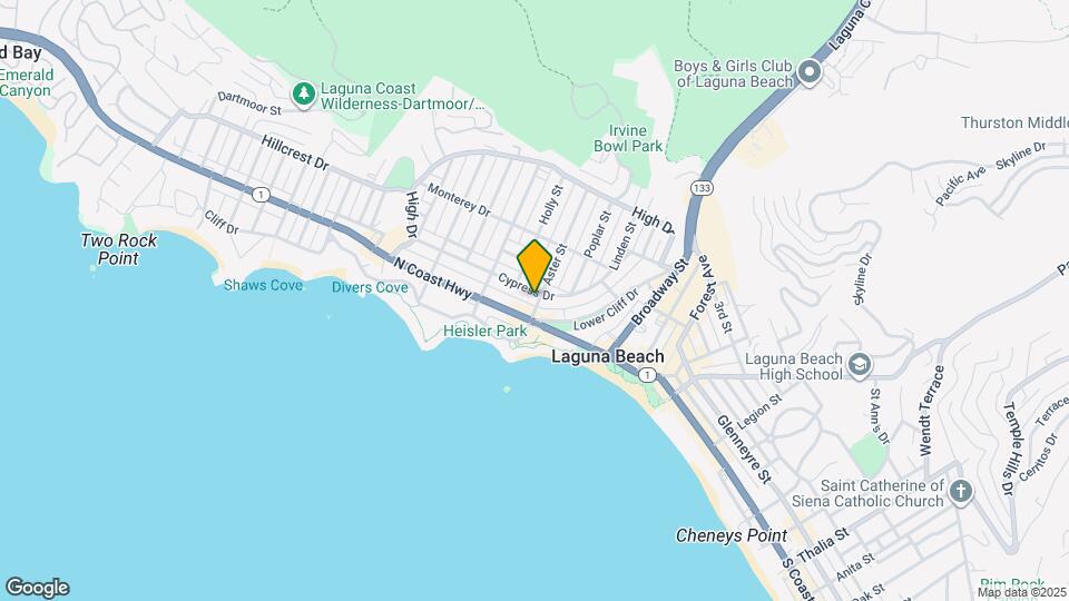 280 Aster St Map and Location Details