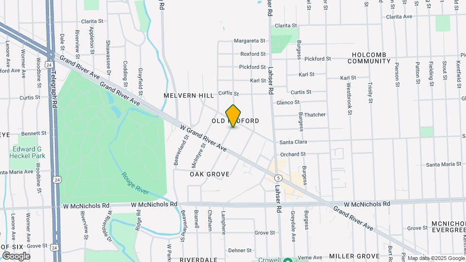 17580 Northrop St Map and Location Details