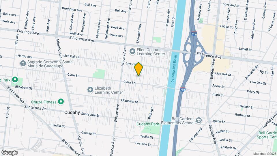 5123 Clara St Map and Location Details