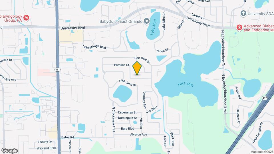 8325 Pamlico St Map and Location Details