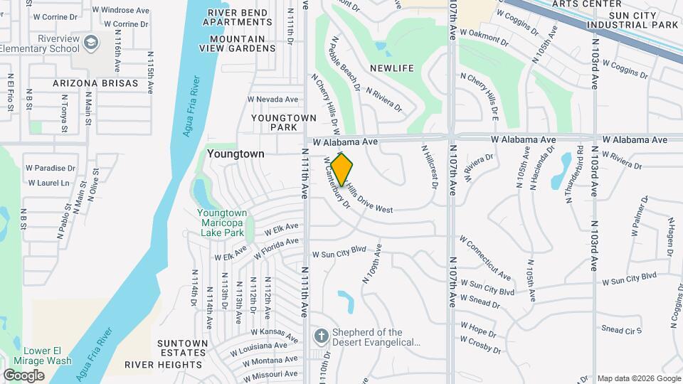 10946 W Canterbury Dr Map and Location Details