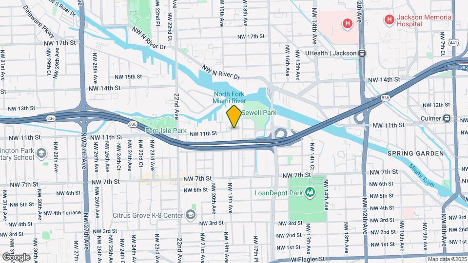 1025 NW 19th Ave, Unit A3 Mapa y Detalles de la Ubicación