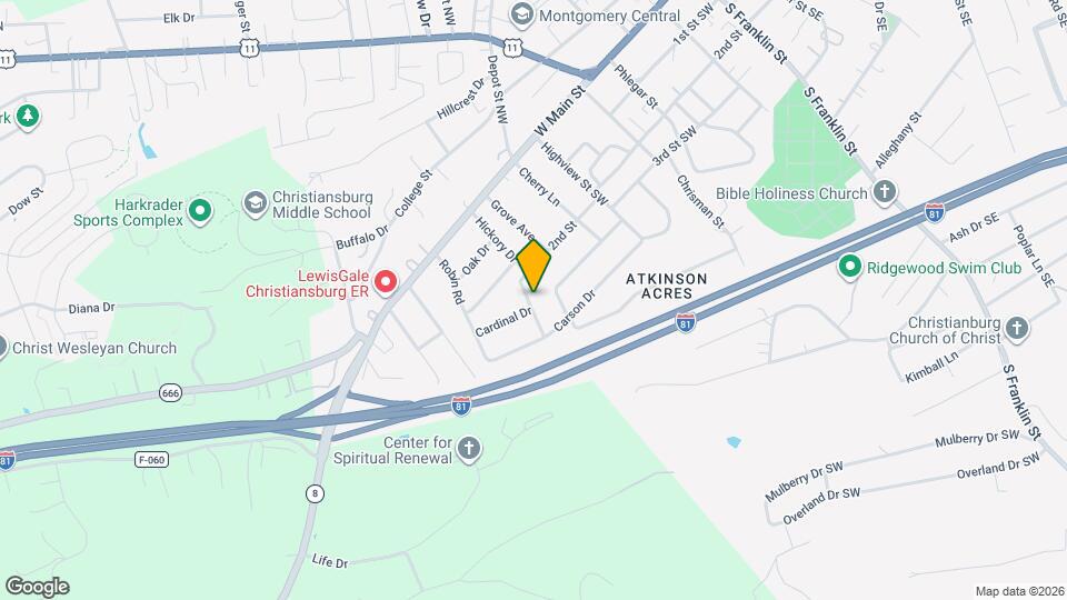 290 Hickory Dr Map and Location Details