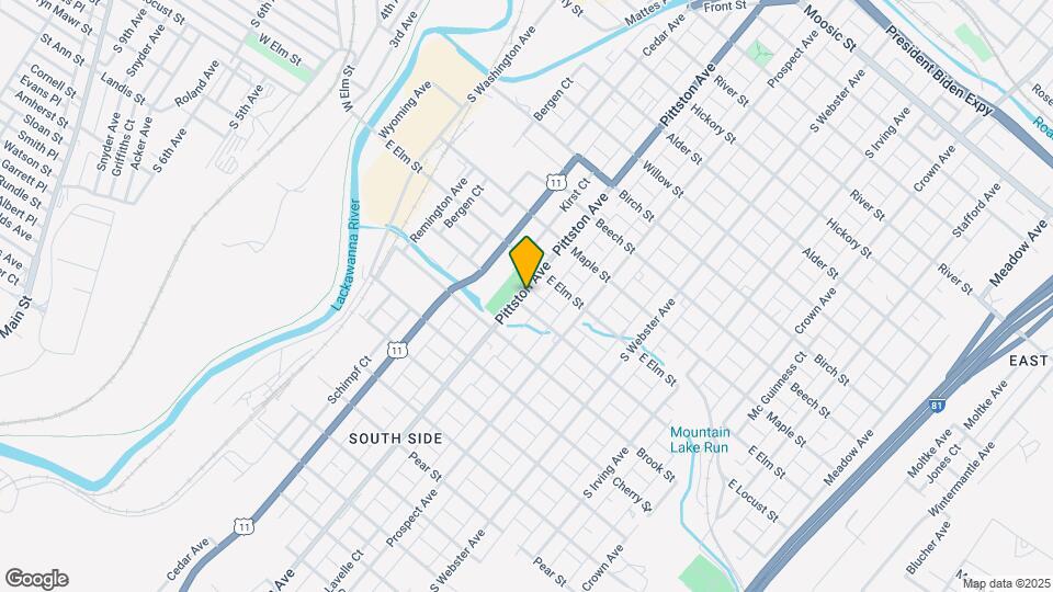 1127-1127 Pittston Ave Map and Location Details