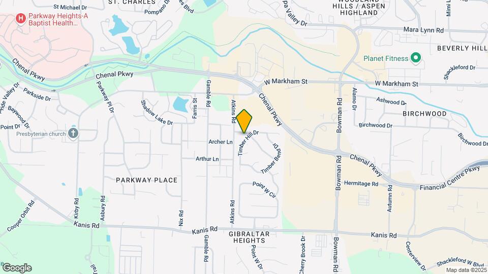 12721 Valleywood Dr Map and Location Details