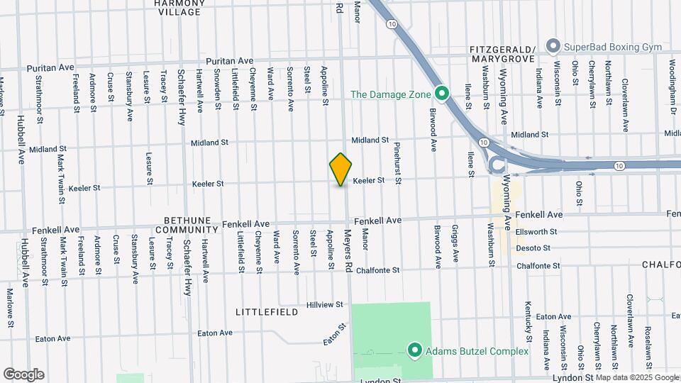 15373 Meyers Rd Map and Location Details