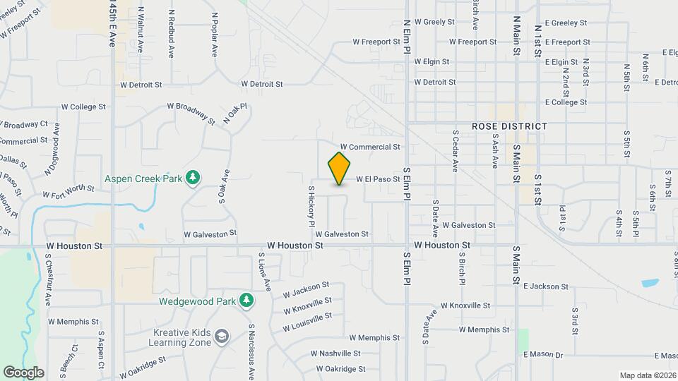 904 W El Paso Pl Map and Location Details