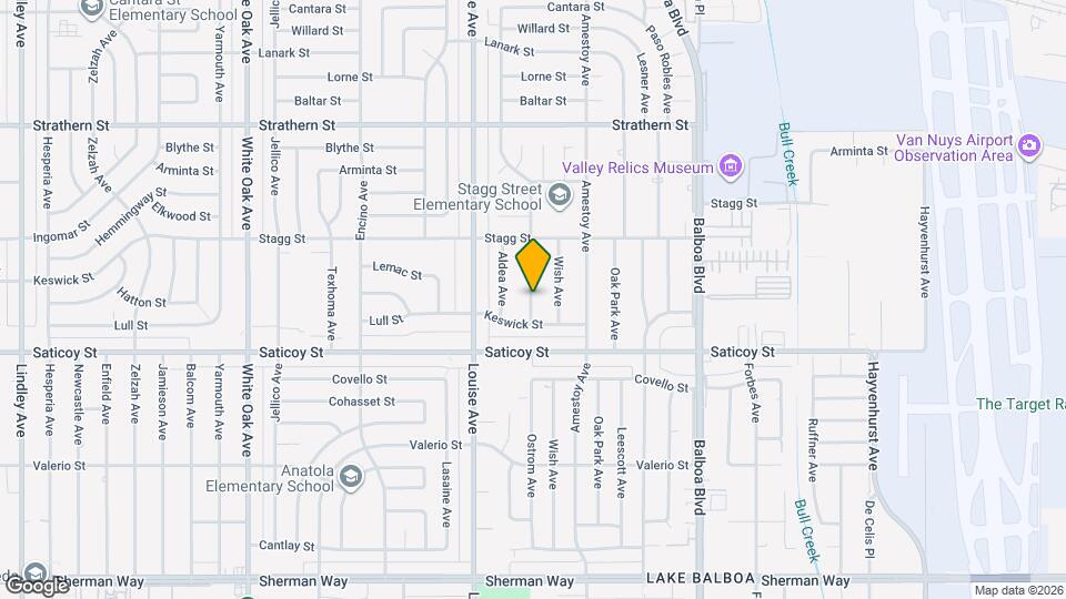 7650 Ostrom Ave Map and Location Details