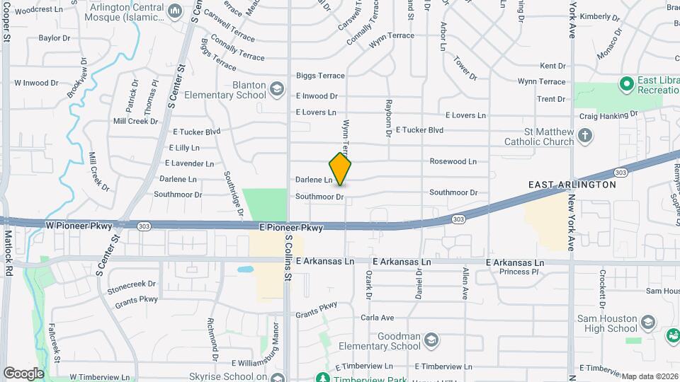 1037 Southmoor Dr Map and Location Details