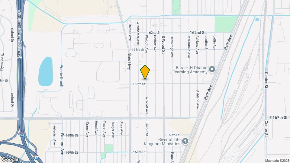 16454 Wolcott Ave Map and Location Details