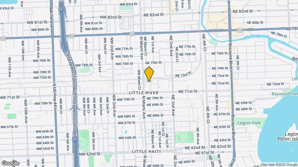 7208 NE Miami Ct Map and Location Details
