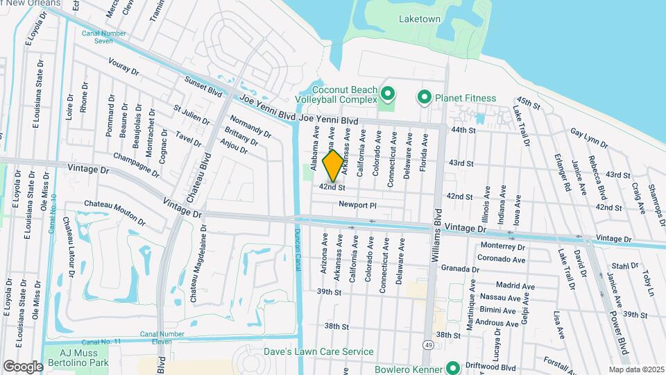 1625 42nd St Map and Location Details