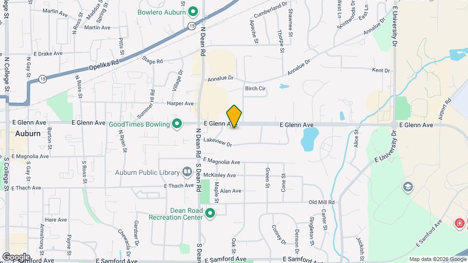 922 E Glenn Ave Map and Location Details