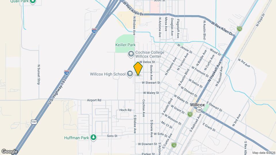 201 N Bisbee Ave Map and Location Details