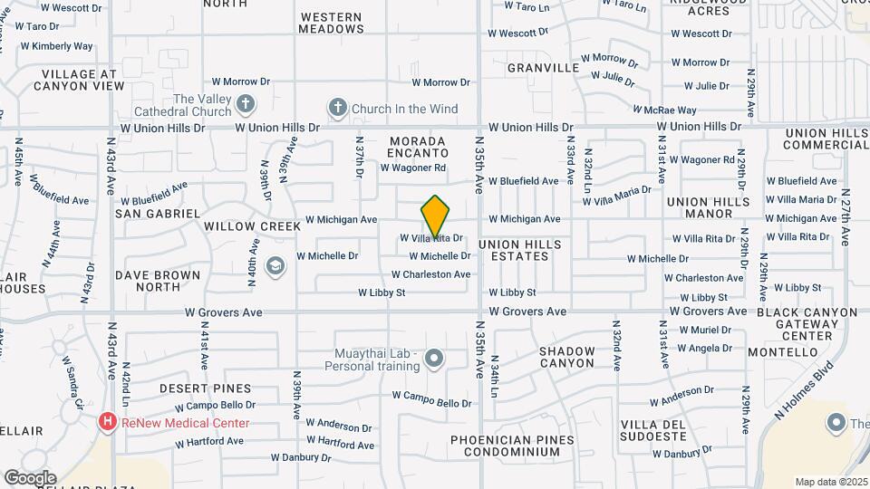3601 W Villa Rita Dr Map and Location Details