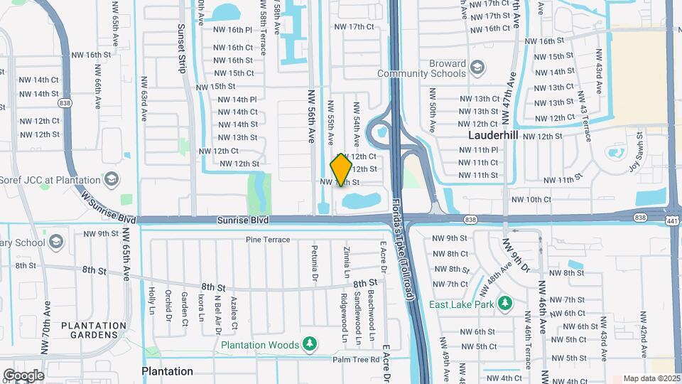 5480 NW 11th St Map and Location Details