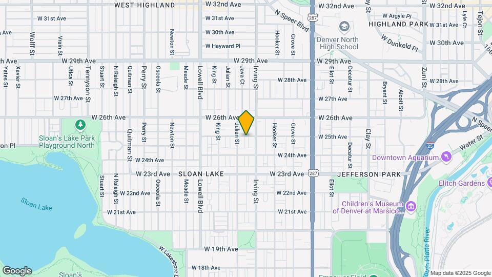 3330 W 25th Ave Map and Location Details