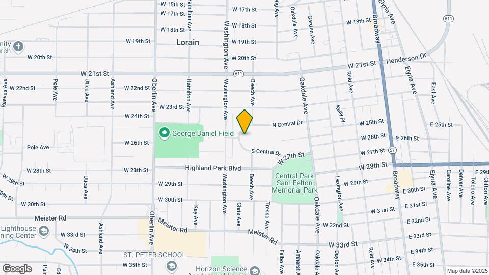 954 S Central Dr Map and Location Details