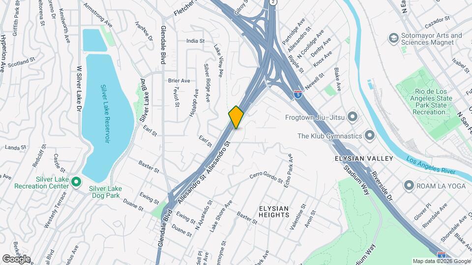 2380-2380 1/2 Allesandro St Map and Location Details