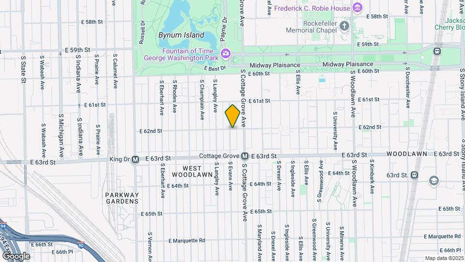 6201 S Evans Ave Map and Location Details
