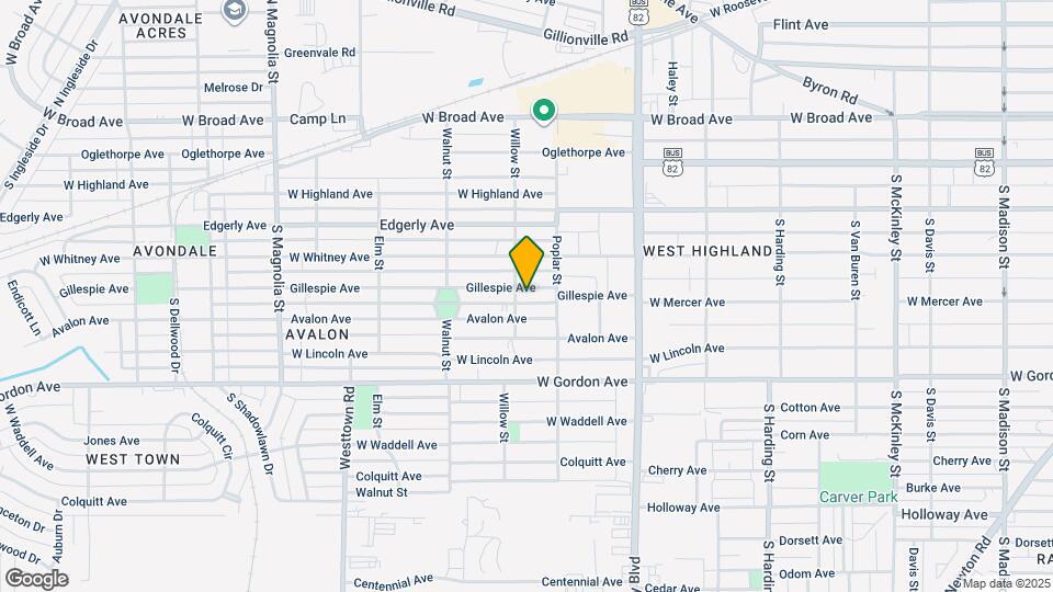 1210 Gillespie Ave Map and Location Details