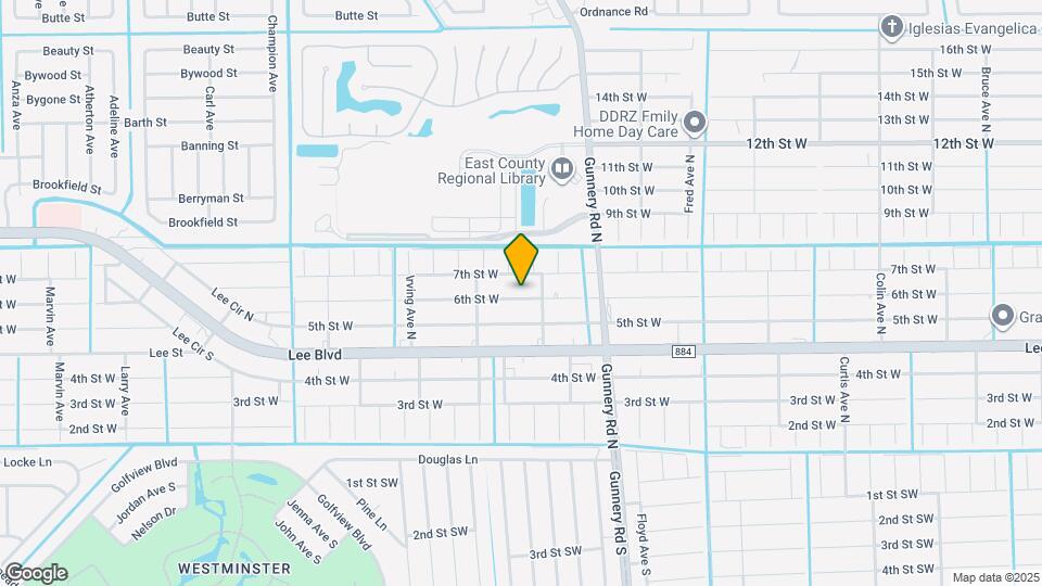 4504 6th St W Map and Location Details